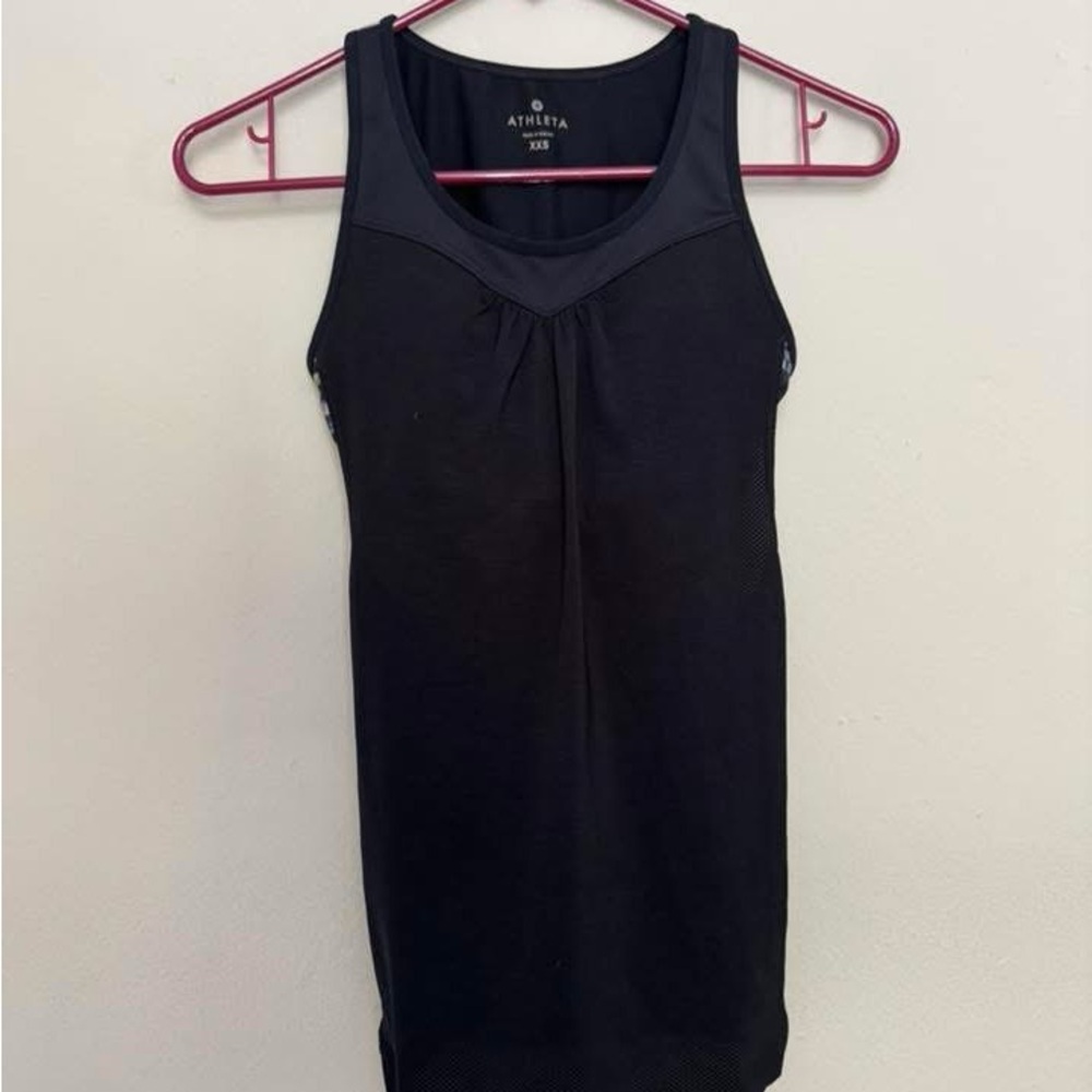 Athleta Sleek Black Sleeveless Top